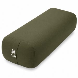 25" x 12" Rectangular Organic Cotton Yoga Bolster Cushion Pillow Prop Green